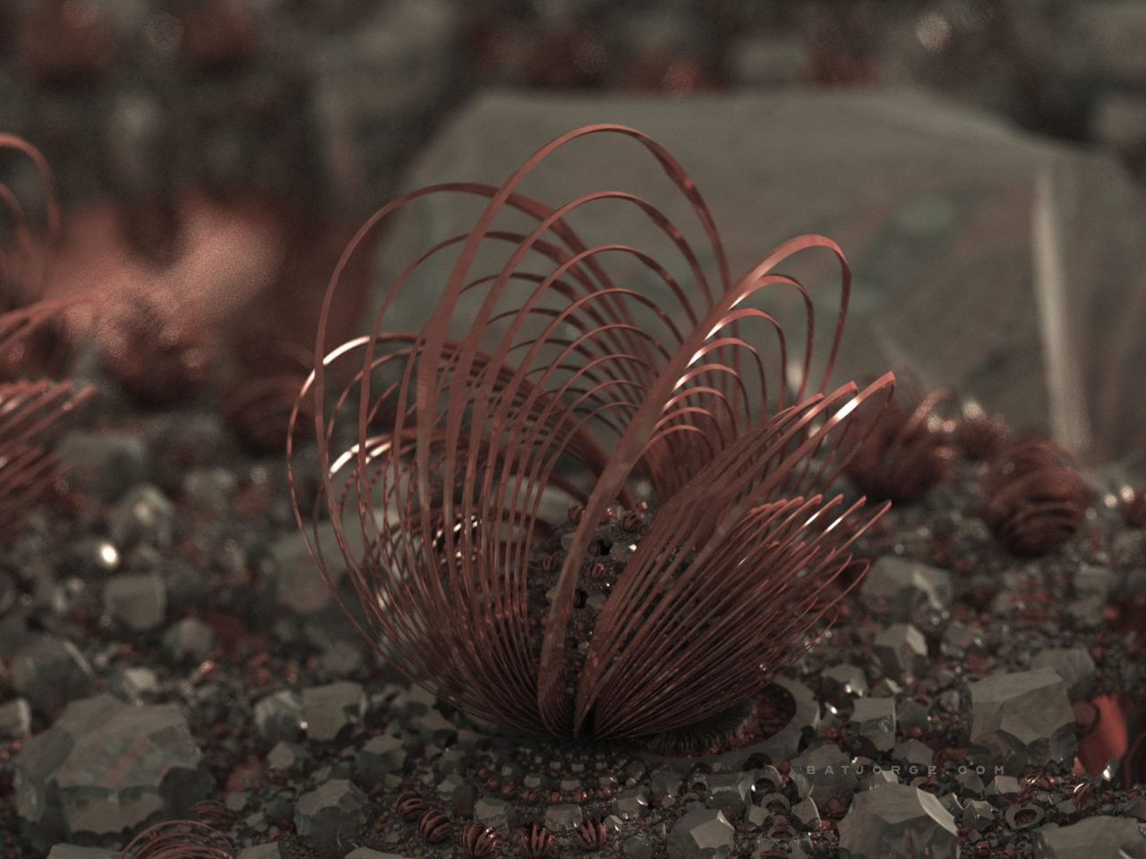 mandelbulb 3d abstract 3d fractal.wired