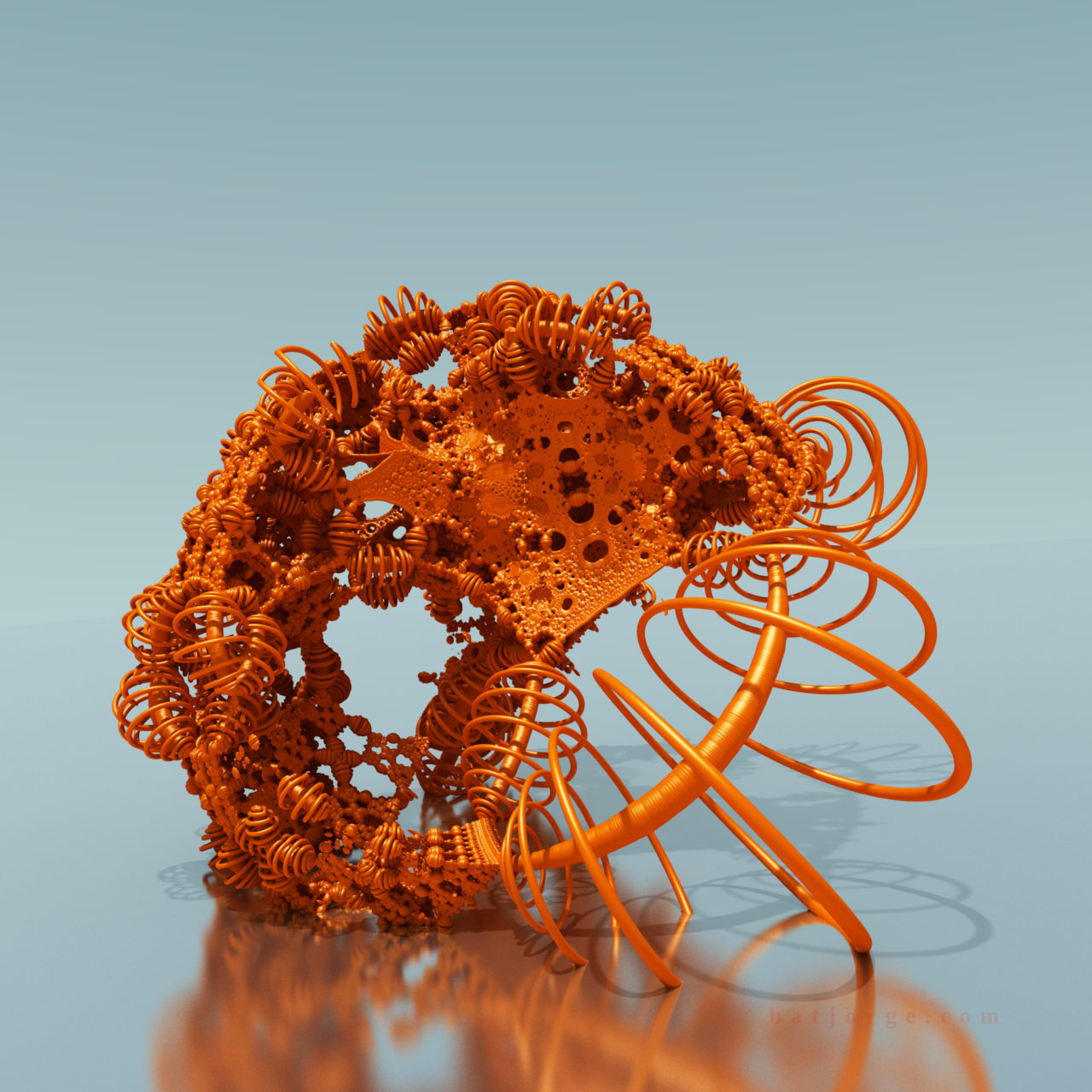 3D fractal orb. mandelbulber pseudokleinian mod 3