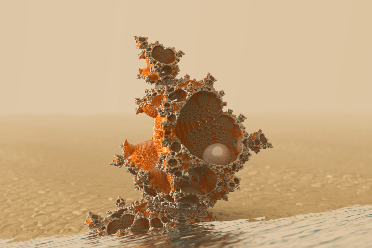 3D fractal orb. mandelbulber pseudokleinian mod 4