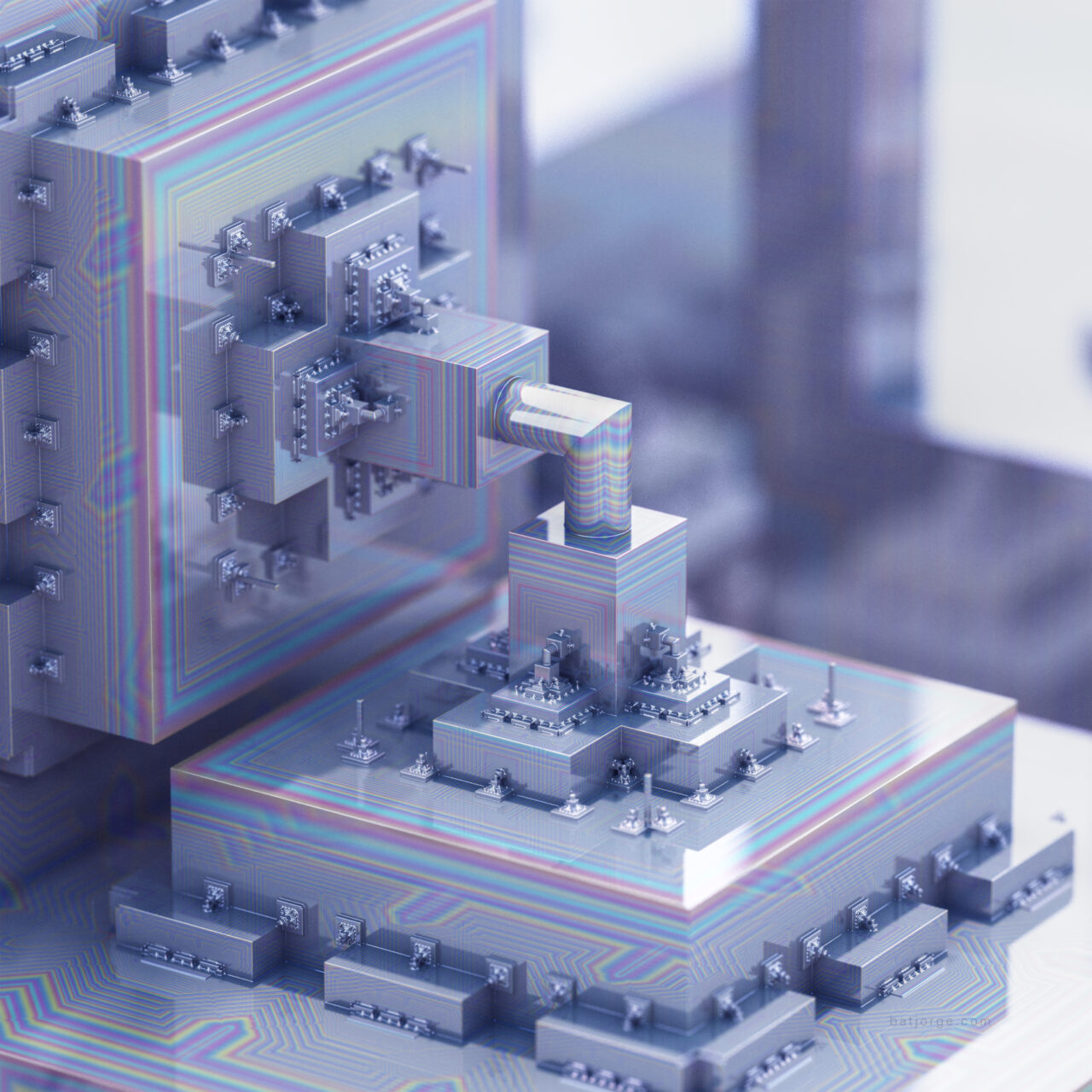 Mandelbulber 2.31. Koch V4, T>DIFS Cylinder V2