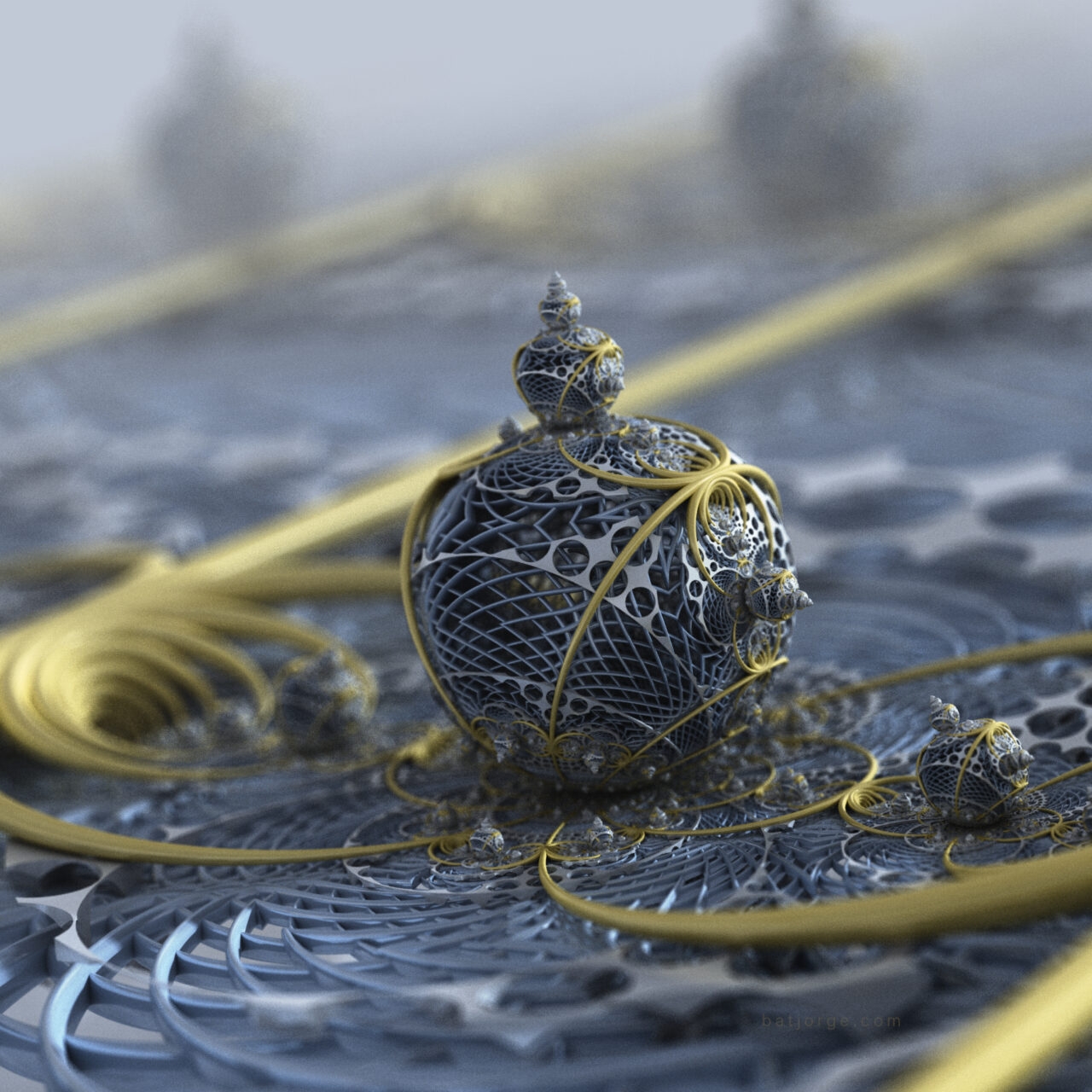 Mandelbulb 3D. amazingIFS, TorusIFS, helixIFS, NewMenger2IFS. MC render-