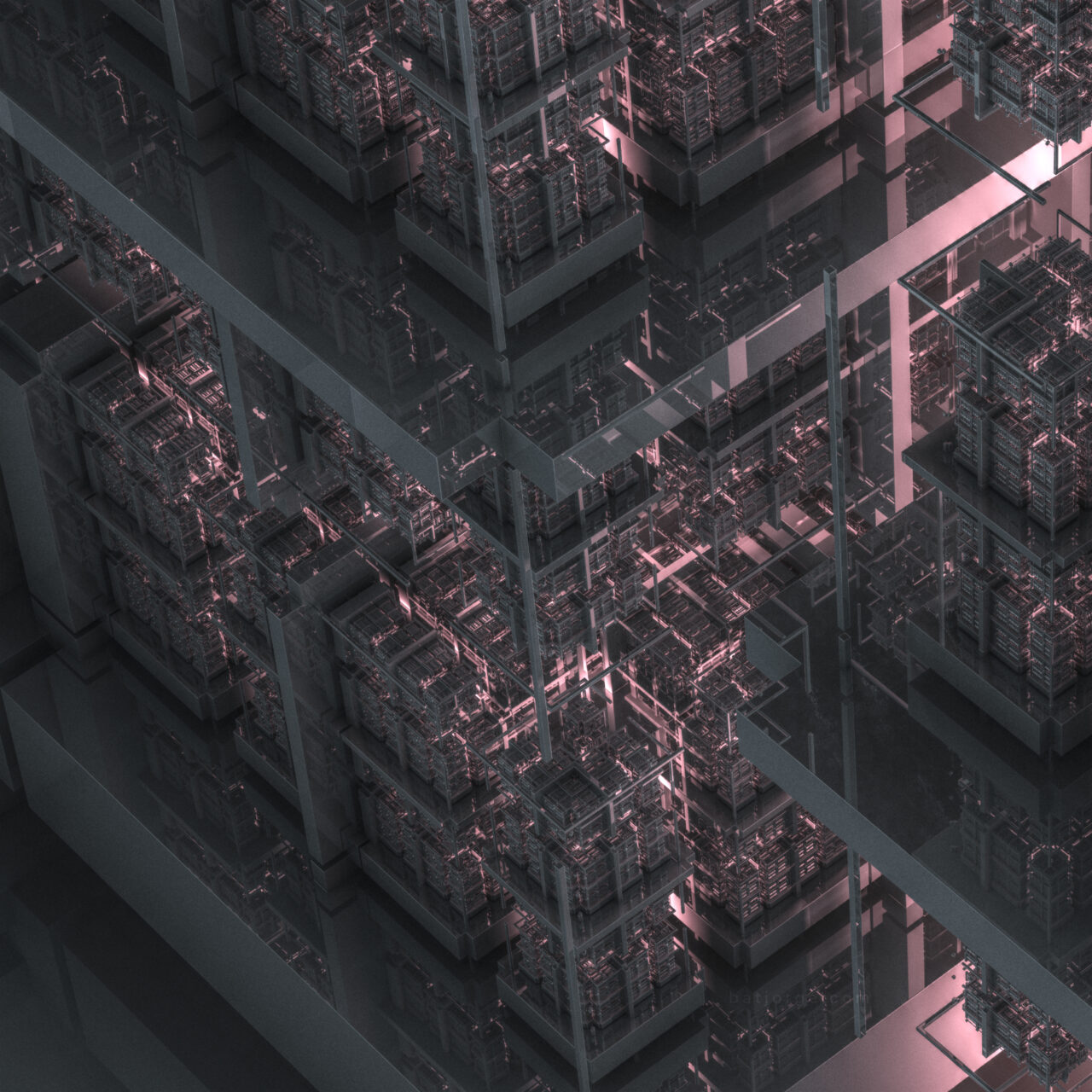 Mandelbulber. T>Box Fold 4D Infy, Koch V4.