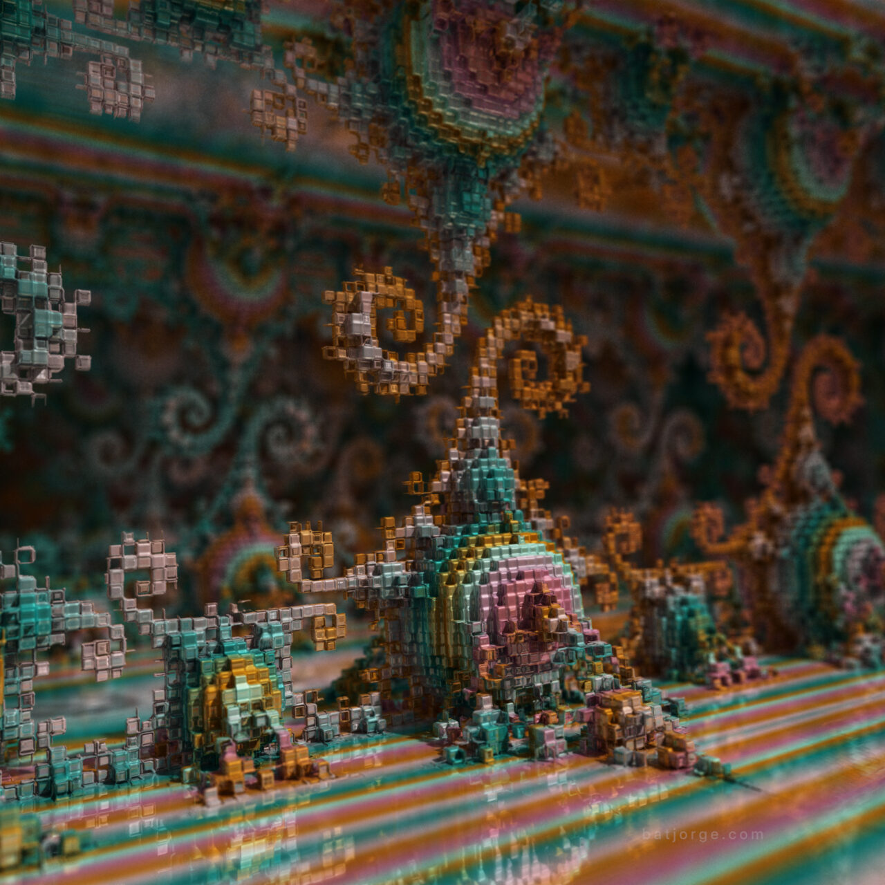 Mandelbulber 2.32. T>Low Res Mode, JosLeys-Kleinian (V1)