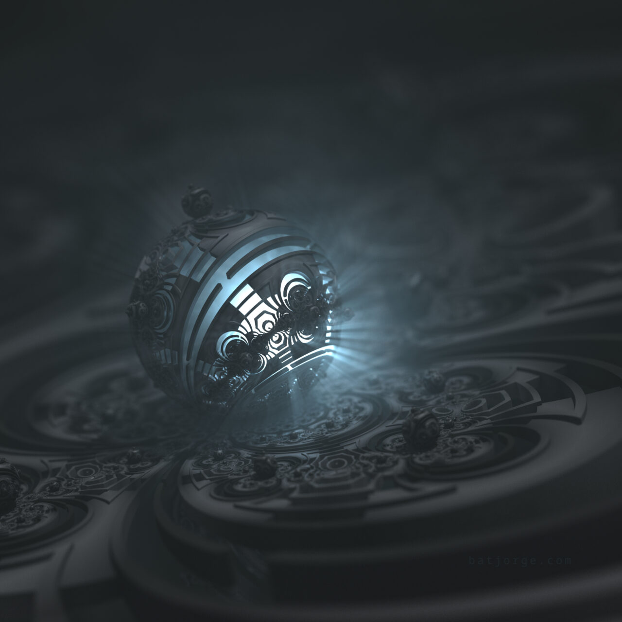 Mandelbulber 2.33. Pseudo Kleinian - Mod 4, T>DIFS Grid V3, T>DIFS Box V2
