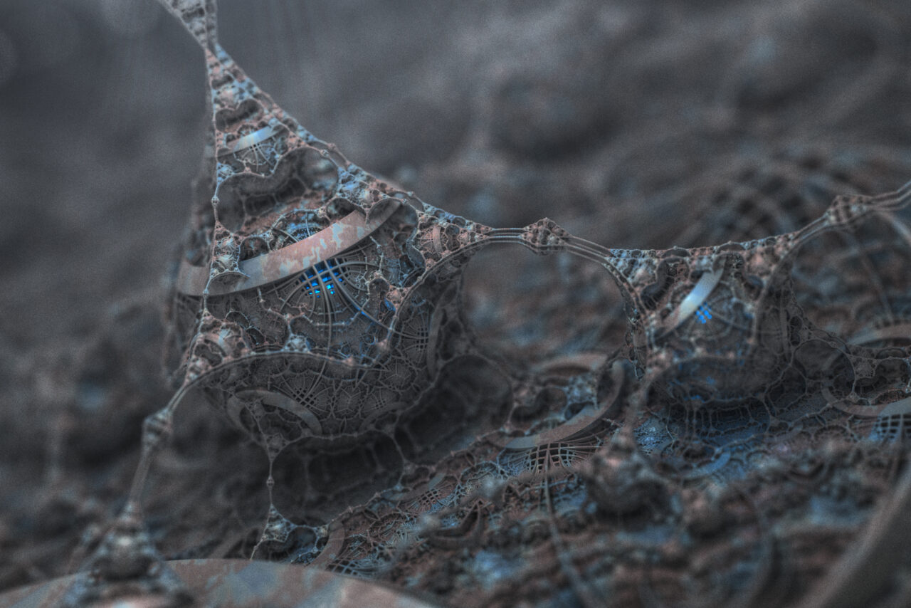 Mandelbulber 233. Pseudo Kleinian - Mod 4, T>DIFS Torus V4
