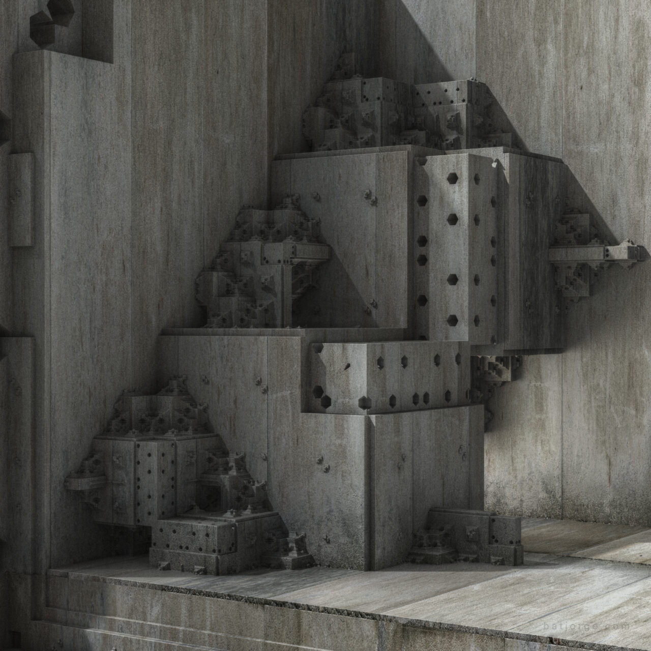 Mandelbulber 2.33. Koch V4, T>DIFS Hextgrid2