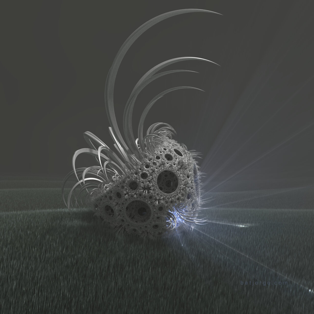 Mandelbulber 2.33. Pseudo Kleinian - Mod 4. T>DIFS Spring.