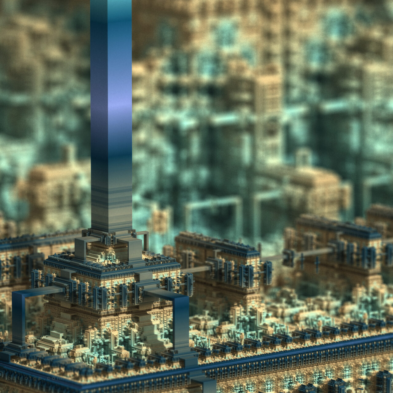 Mandelbulber. Koch V5, T>Quadratic Fold 4D