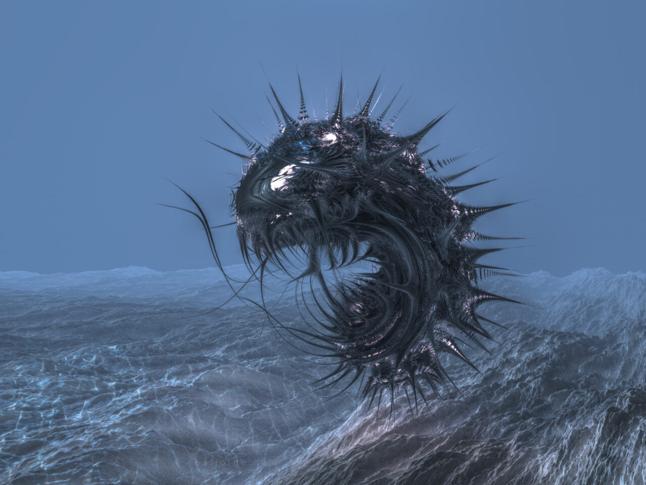 Mandelbulber 2.4. T>Spherical Invert V2, Quaternion Cubic 4D, Mandelbulb - Modulus