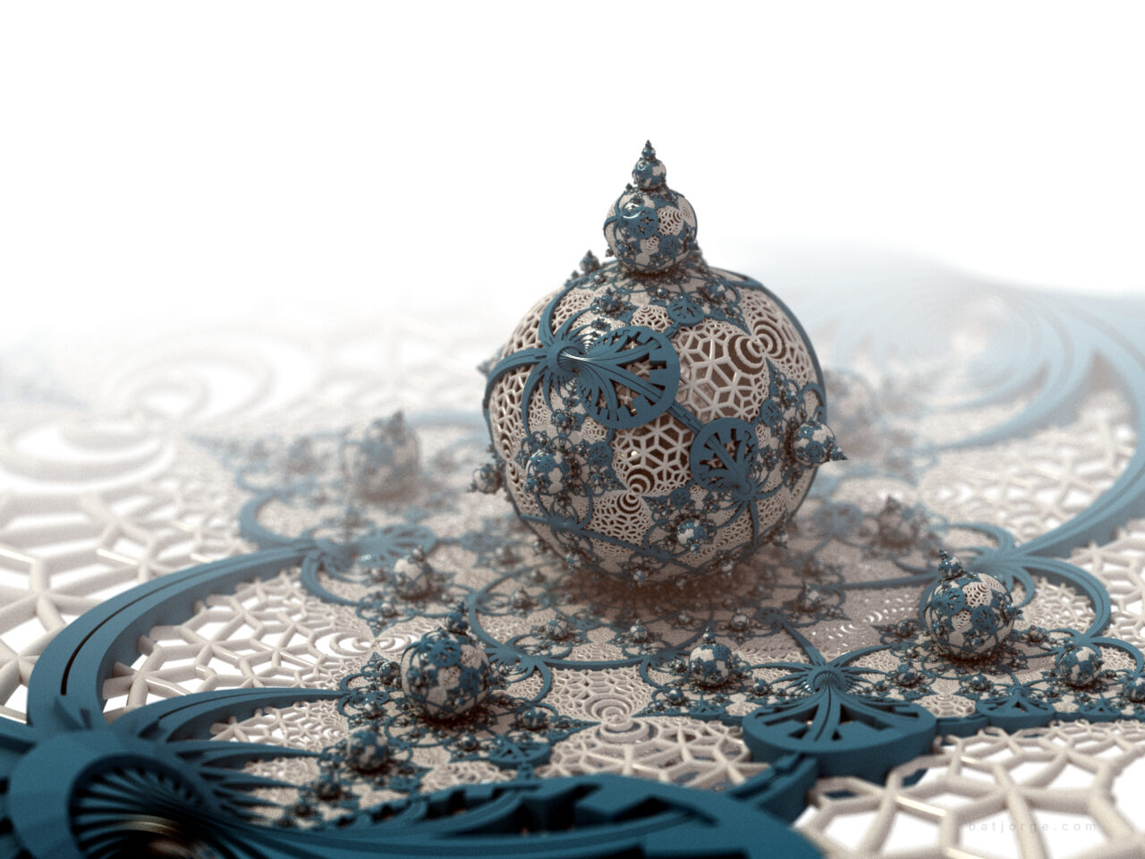 Mandelbulb3D. amazingIFS, hextgrid4IFS, TorusIFS, gear2IFS