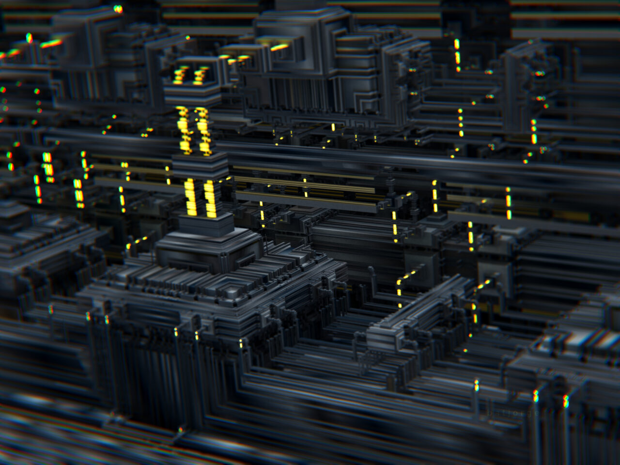 Mandelbulber 2.34. Koch V4, T>Mandalay Fold V2,T>DIFS Grid V2