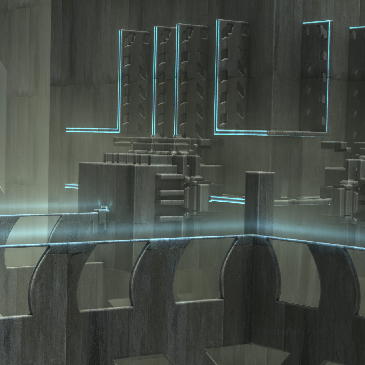 Mandelbulber 2.34. Koch V4, T>DIFS Grid V2