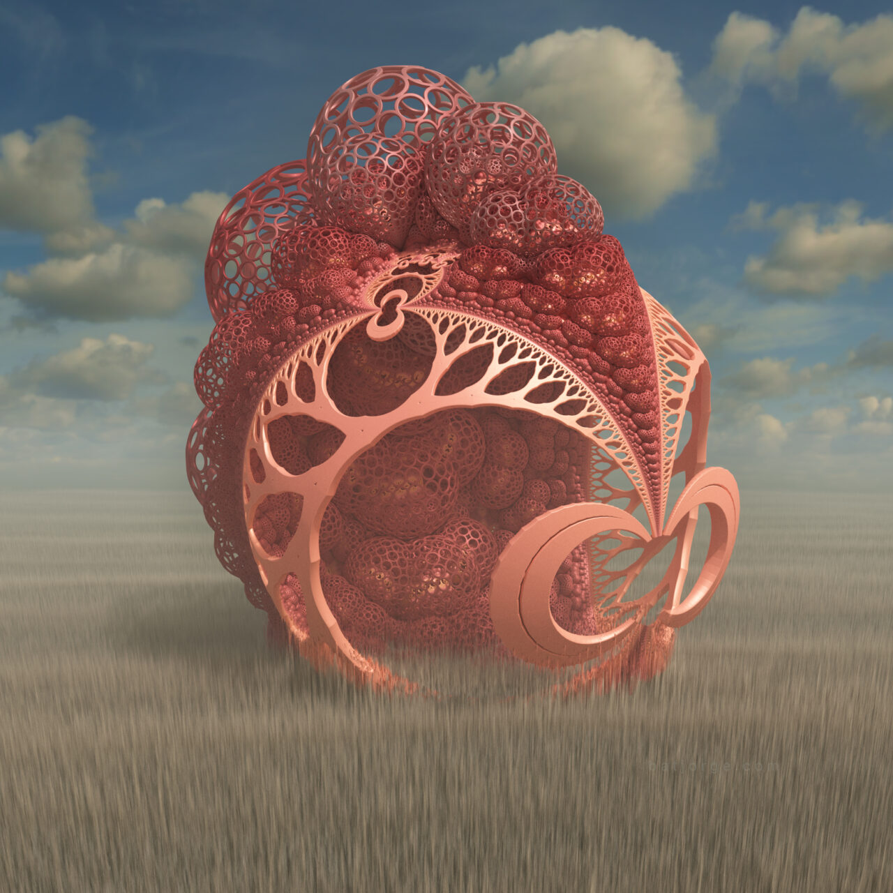 Mandelbulber 2.34. Pseudo Kleinian - Mod 4, T>DIFS Grid V3