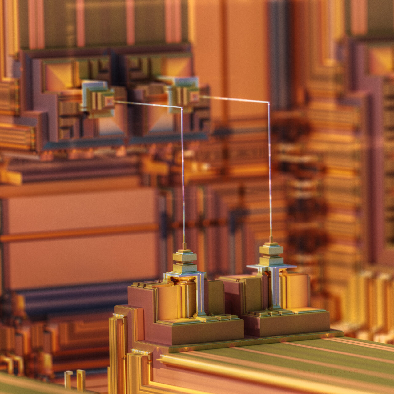 Mandelbulber 2.34. Koch V5, T>Mandalay Fold V2