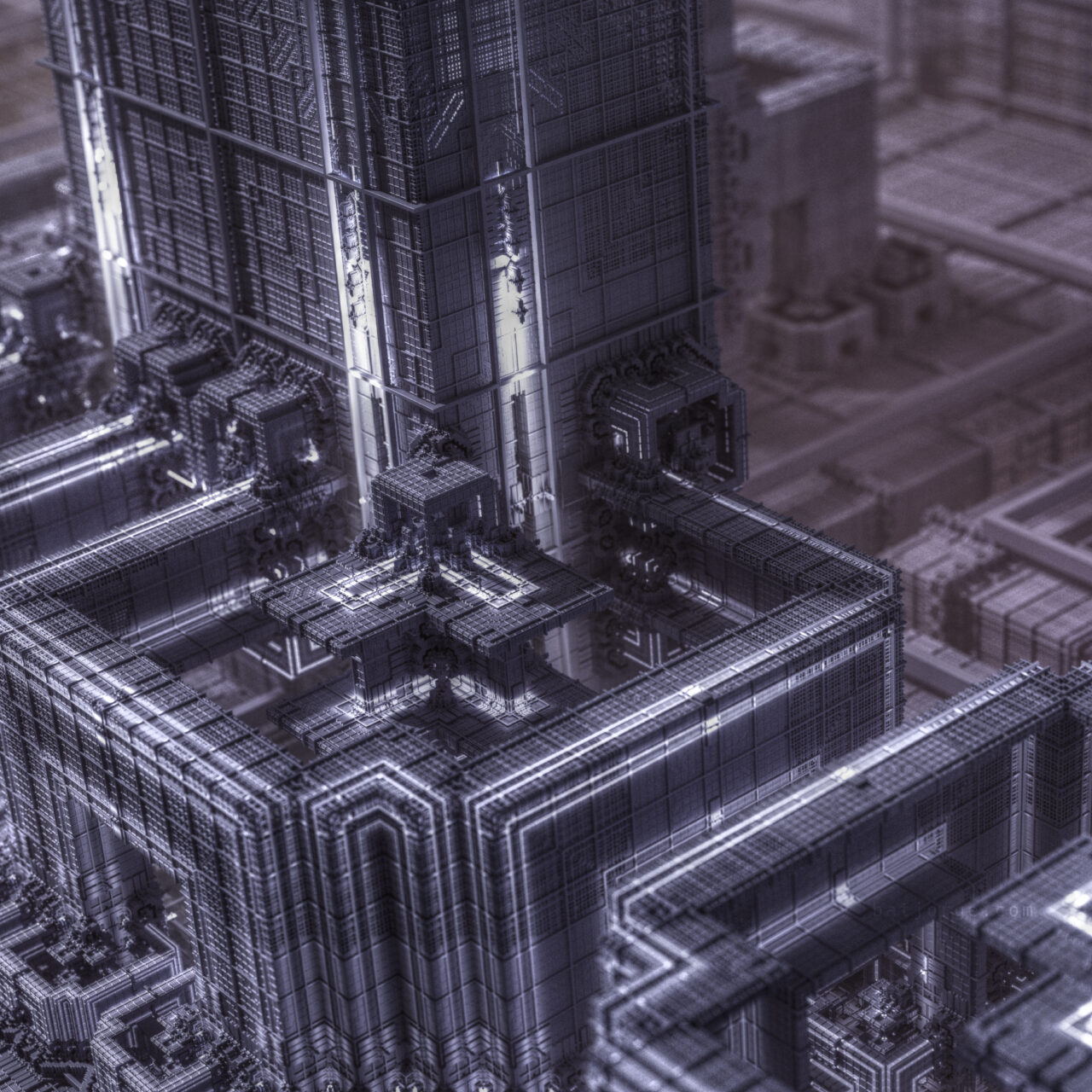 Mandelbulber 2.34. Koch V5, T>DIFS Grid 2
