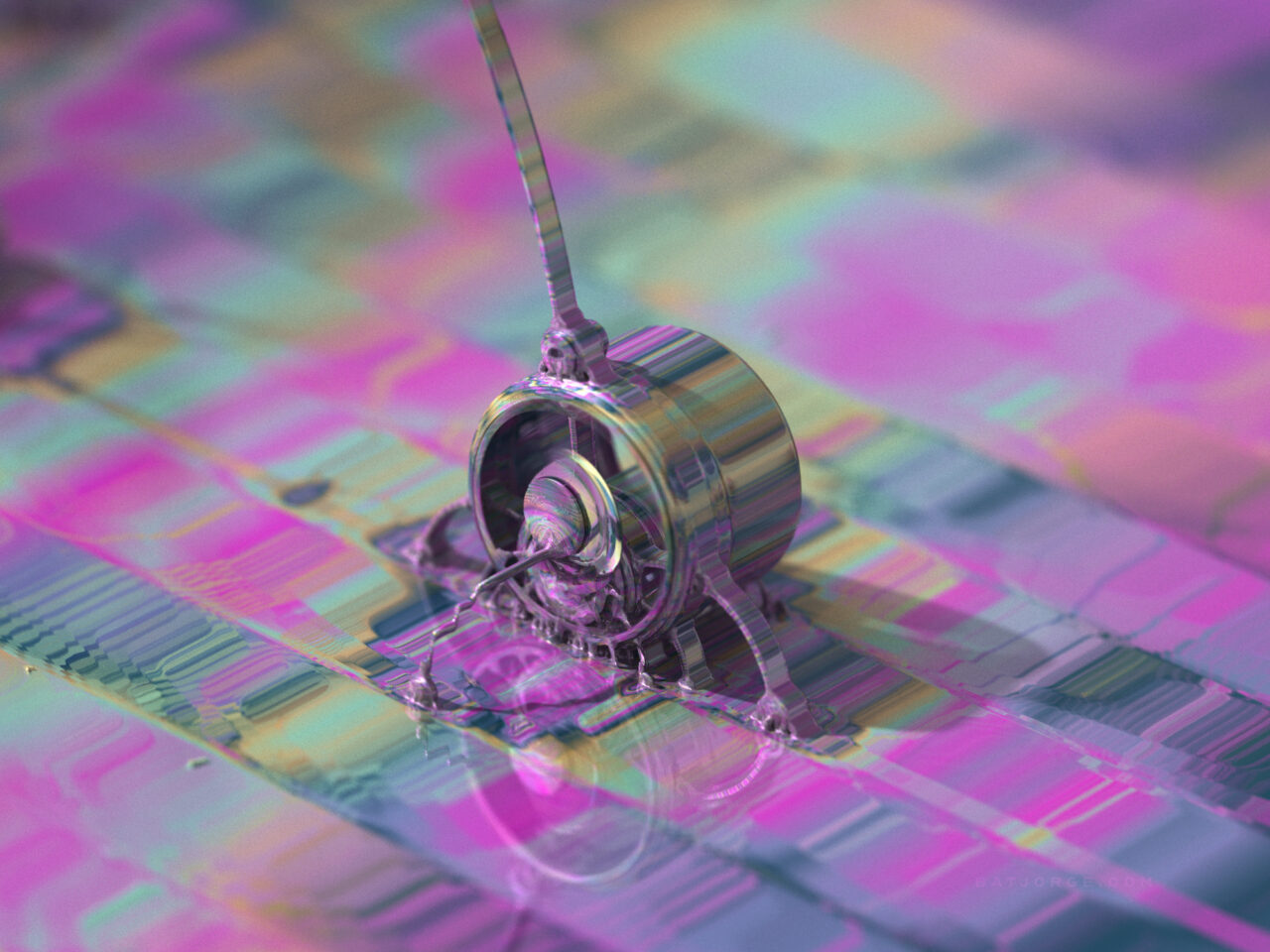 Mandelbulber 2.34. T>Low Res Mode, Pseudo Kleinian - Mod 4