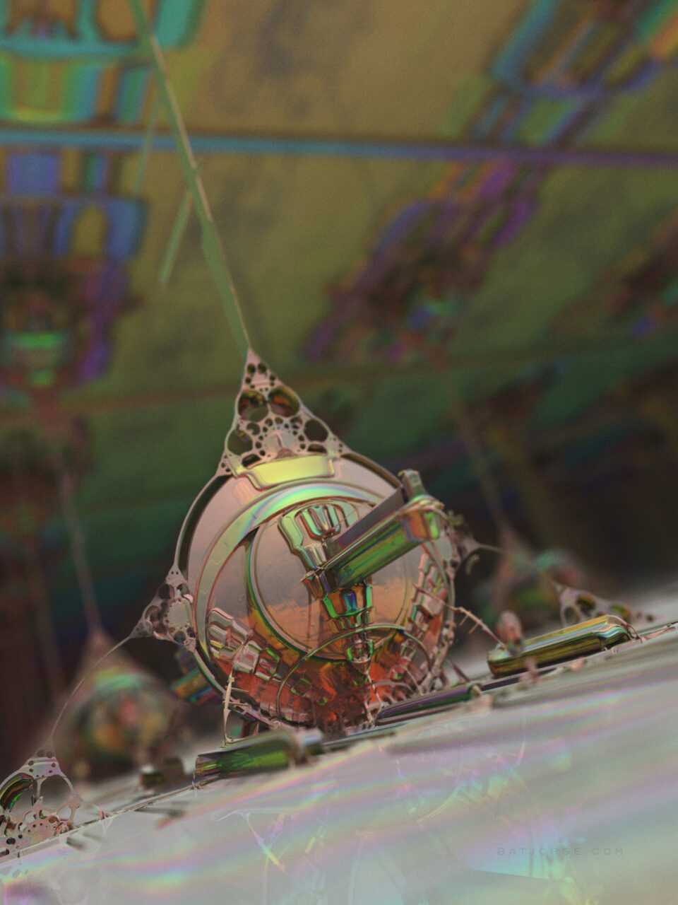 Mandelbulber 2.34. T>Low Res Mode, Pseudo Kleinian - Mod 4