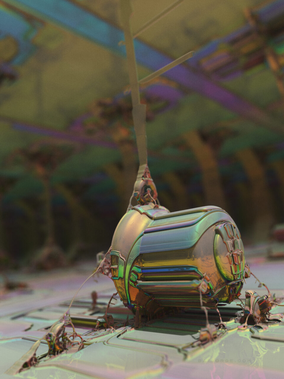 Mandelbulber 2.34. T>Low Res Mode, Pseudo Kleinian - Mod 4