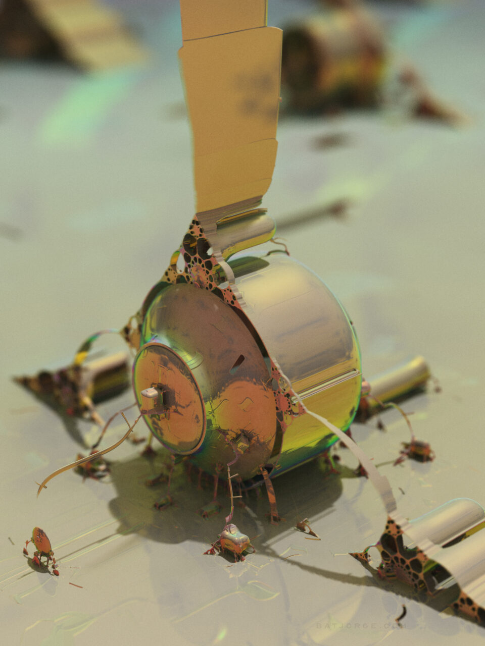 Mandelbulber 2.34. T>Low Res Mode, Pseudo Kleinian - Mod 4