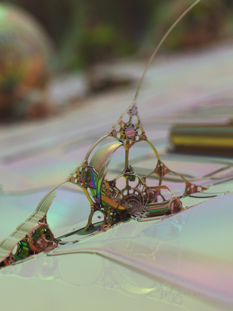 Mandelbulber 2.34. T>Low Res Mode, Pseudo Kleinian - Mod 4